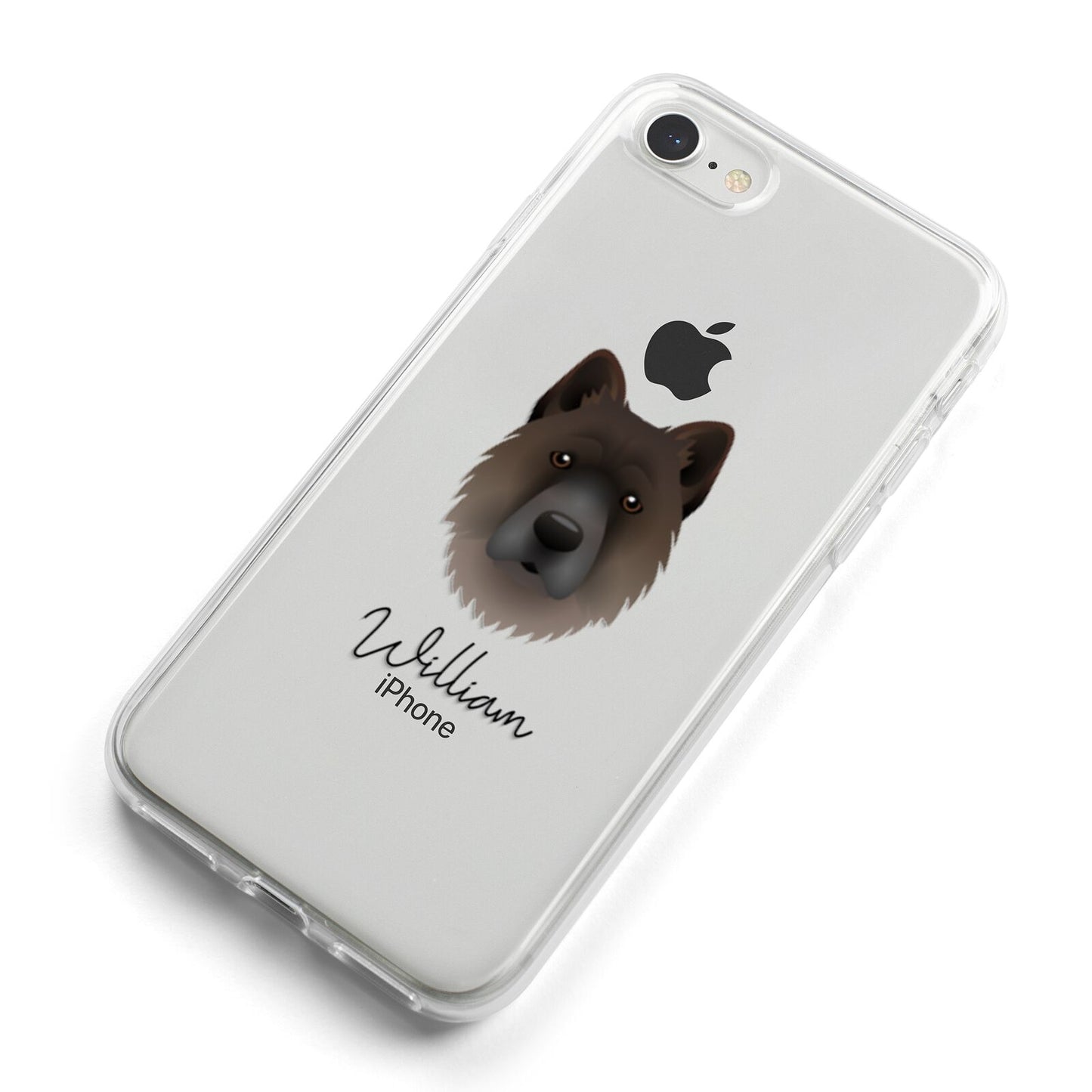 Chow Shepherd Personalised iPhone 8 Bumper Case on Silver iPhone Alternative Image