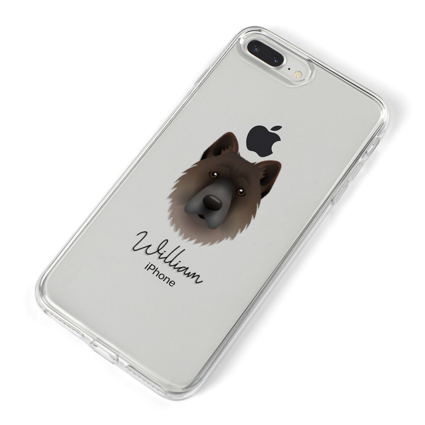 Chow Shepherd Personalised iPhone 8 Plus Bumper Case on Silver iPhone Alternative Image