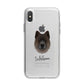Chow Shepherd Personalised iPhone X Bumper Case on Silver iPhone Alternative Image 1