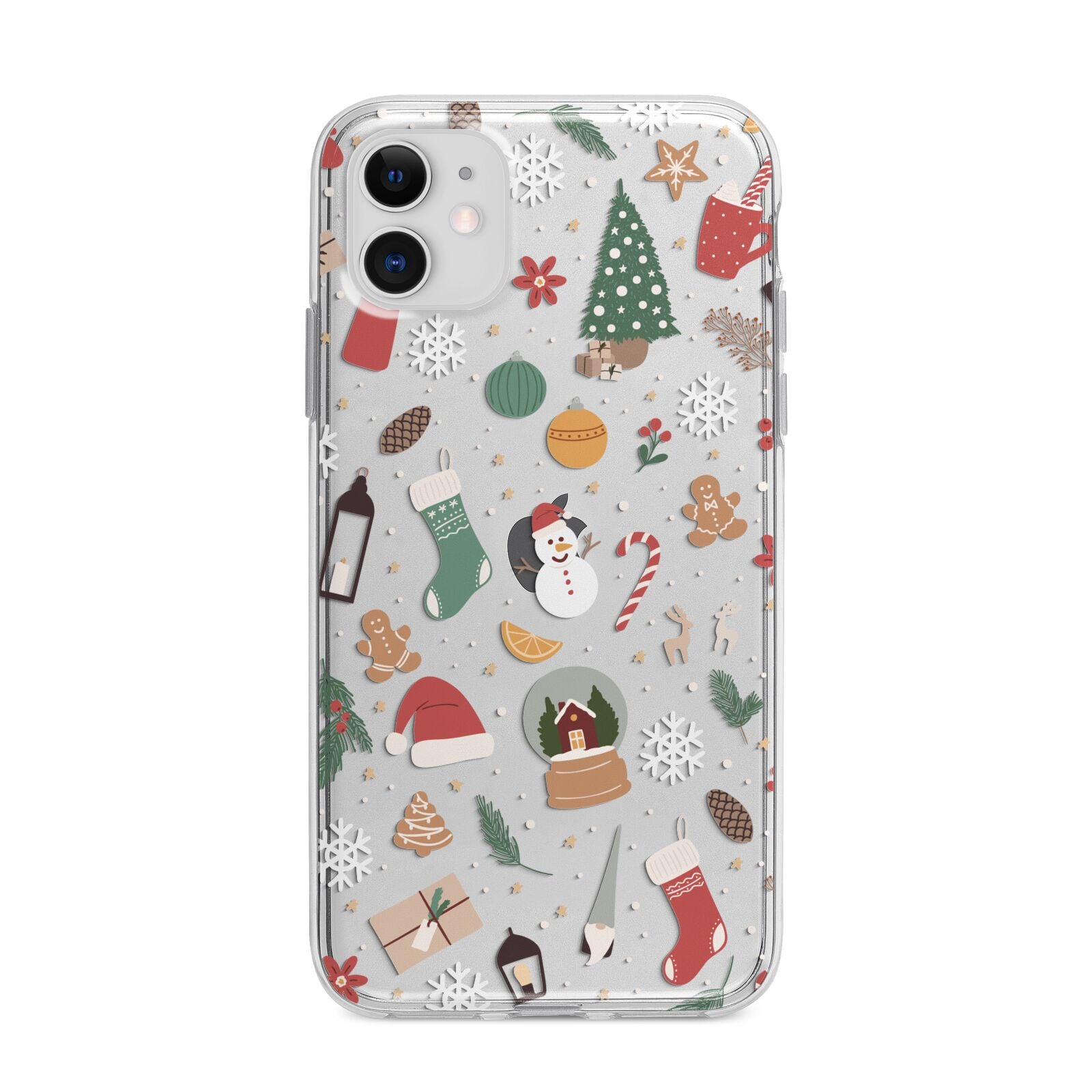 Christmas Assortments Apple iPhone 11 in White with Bumper Case