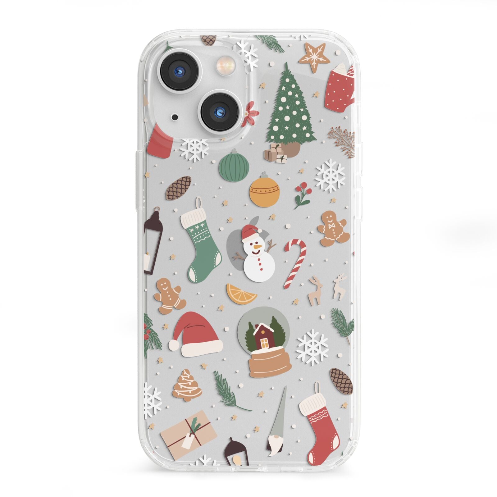 Christmas Assortments iPhone 13 Mini Clear Bumper Case