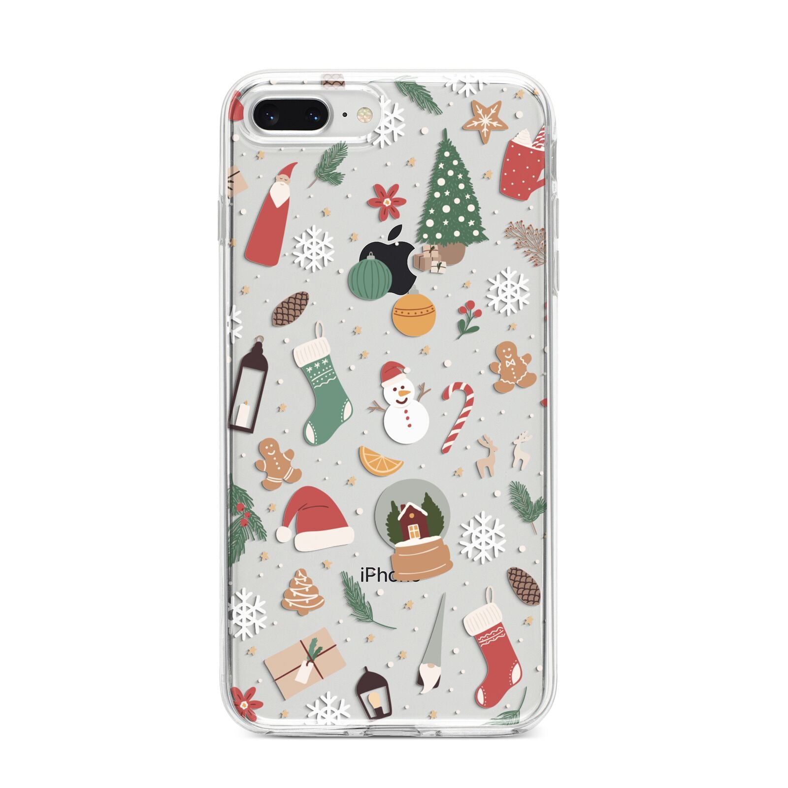 Christmas Assortments iPhone 8 Plus Bumper Case on Silver iPhone