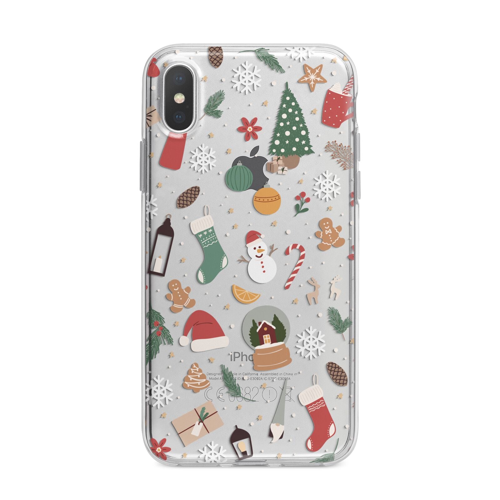 Christmas Assortments iPhone X Bumper Case on Silver iPhone Alternative Image 1
