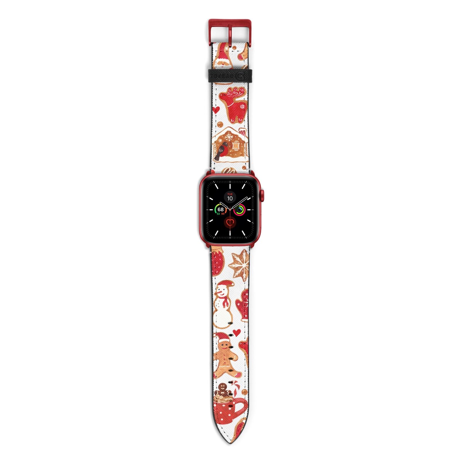 Christmas Baking Apple Watch Strap with Red Hardware