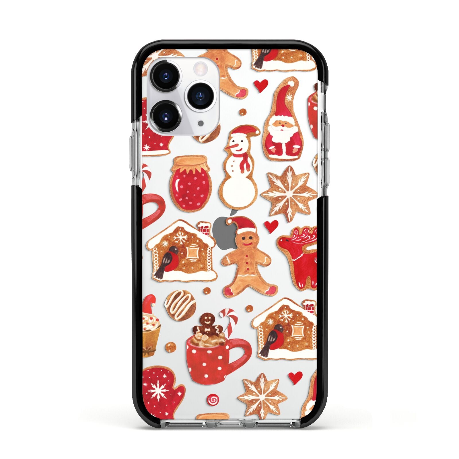 Christmas Baking Apple iPhone 11 Pro in Silver with Black Impact Case