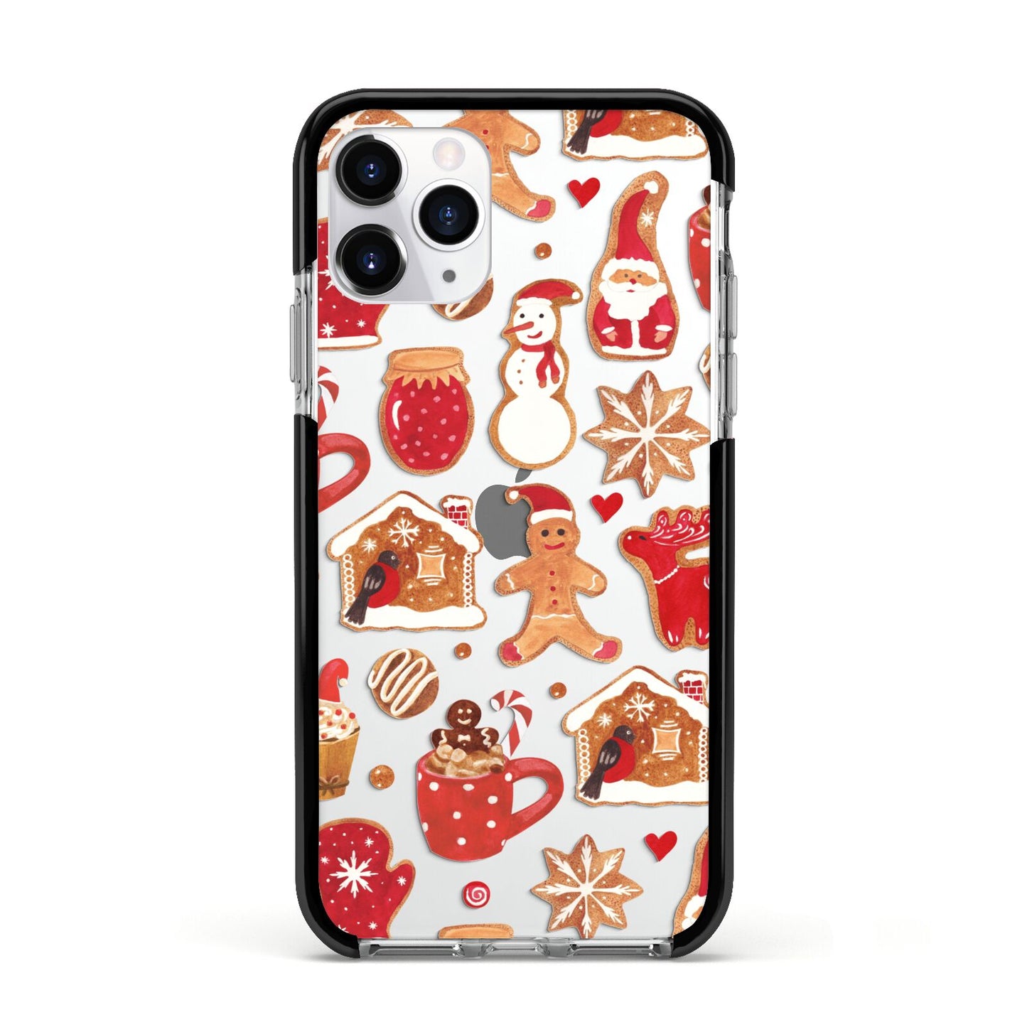 Christmas Baking Apple iPhone 11 Pro in Silver with Black Impact Case