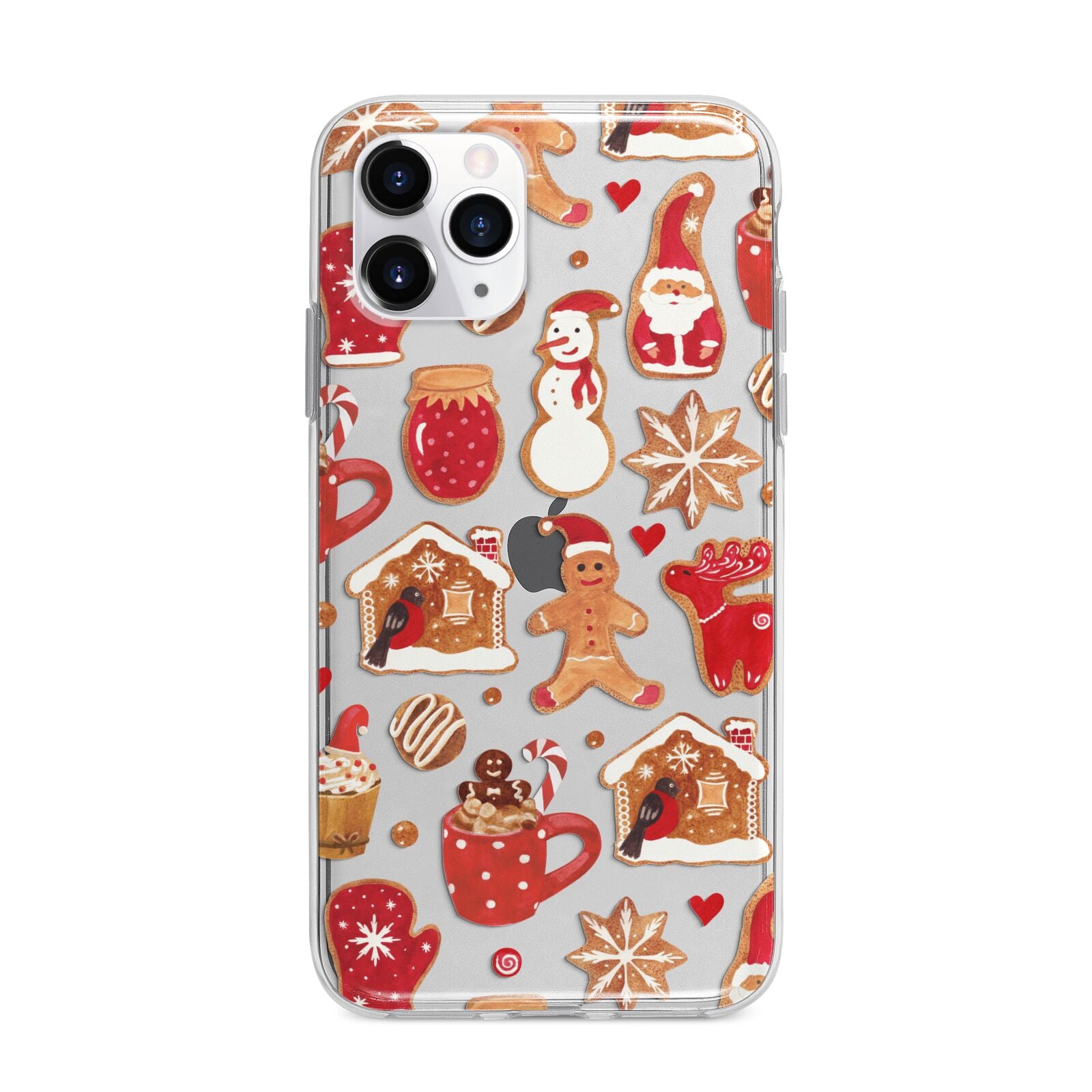 Christmas Baking Apple iPhone 11 Pro in Silver with Bumper Case