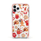 Christmas Baking Apple iPhone 11 Pro in Silver with Pink Impact Case