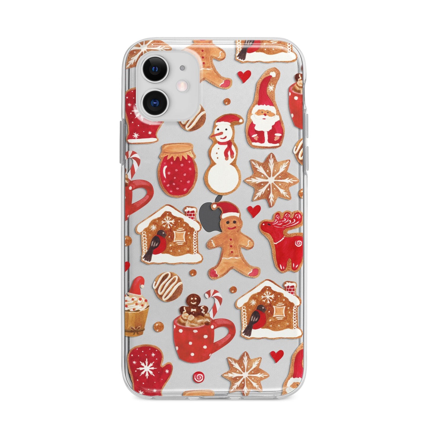 Christmas Baking Apple iPhone 11 in White with Bumper Case