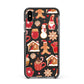 Christmas Baking Apple iPhone Xs Max Impact Case Black Edge on Black Phone