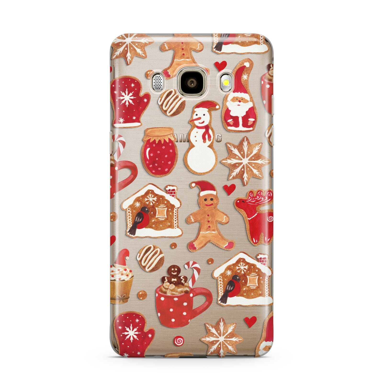 Christmas Baking Samsung Galaxy J7 2016 Case on gold phone
