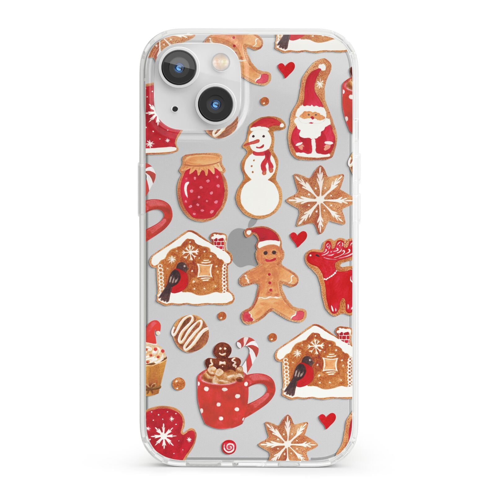 Christmas Baking iPhone 13 Clear Bumper Case
