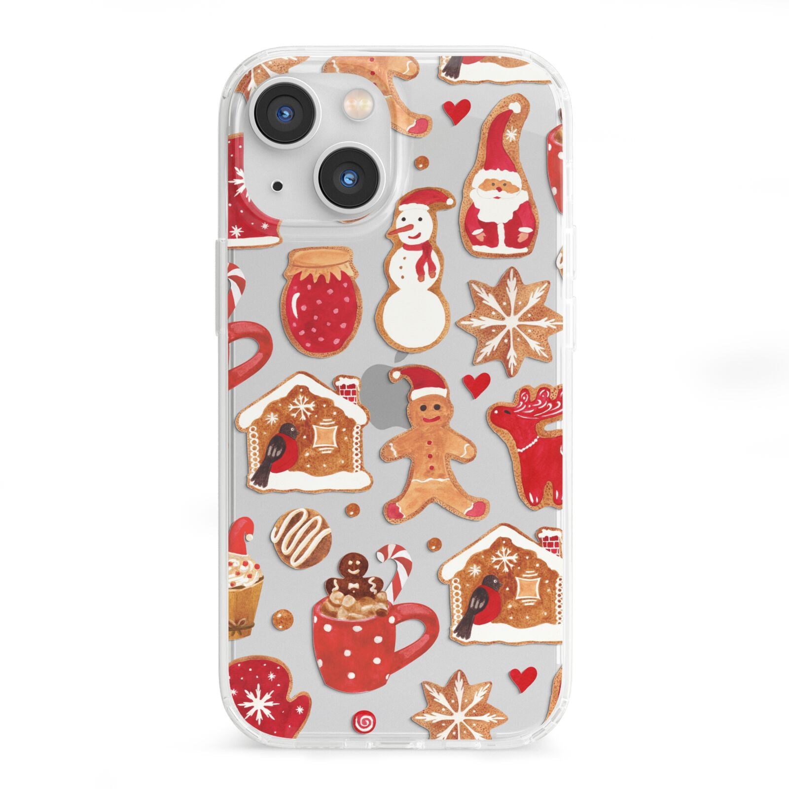 Christmas Baking iPhone 13 Mini Clear Bumper Case