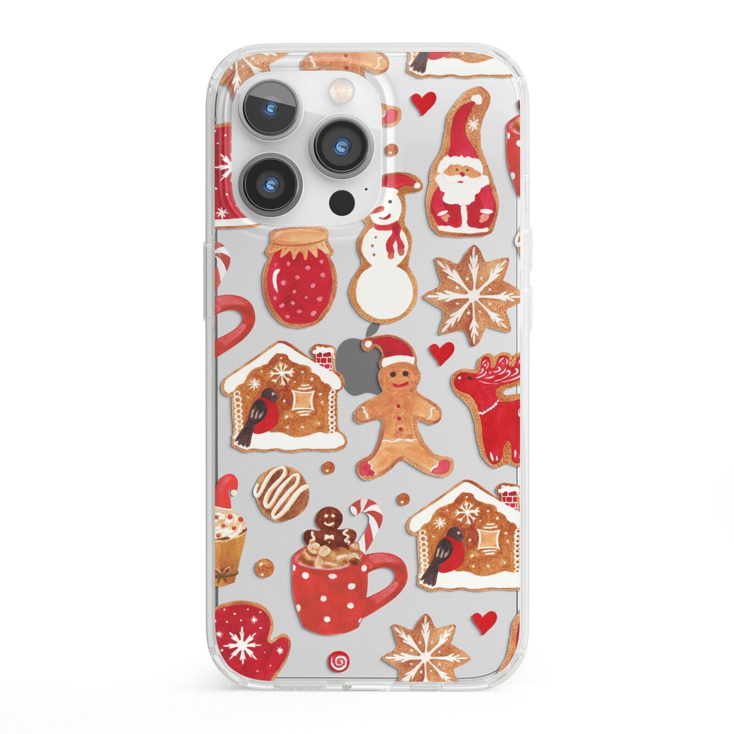 Christmas Baking iPhone 13 Pro Clear Bumper Case