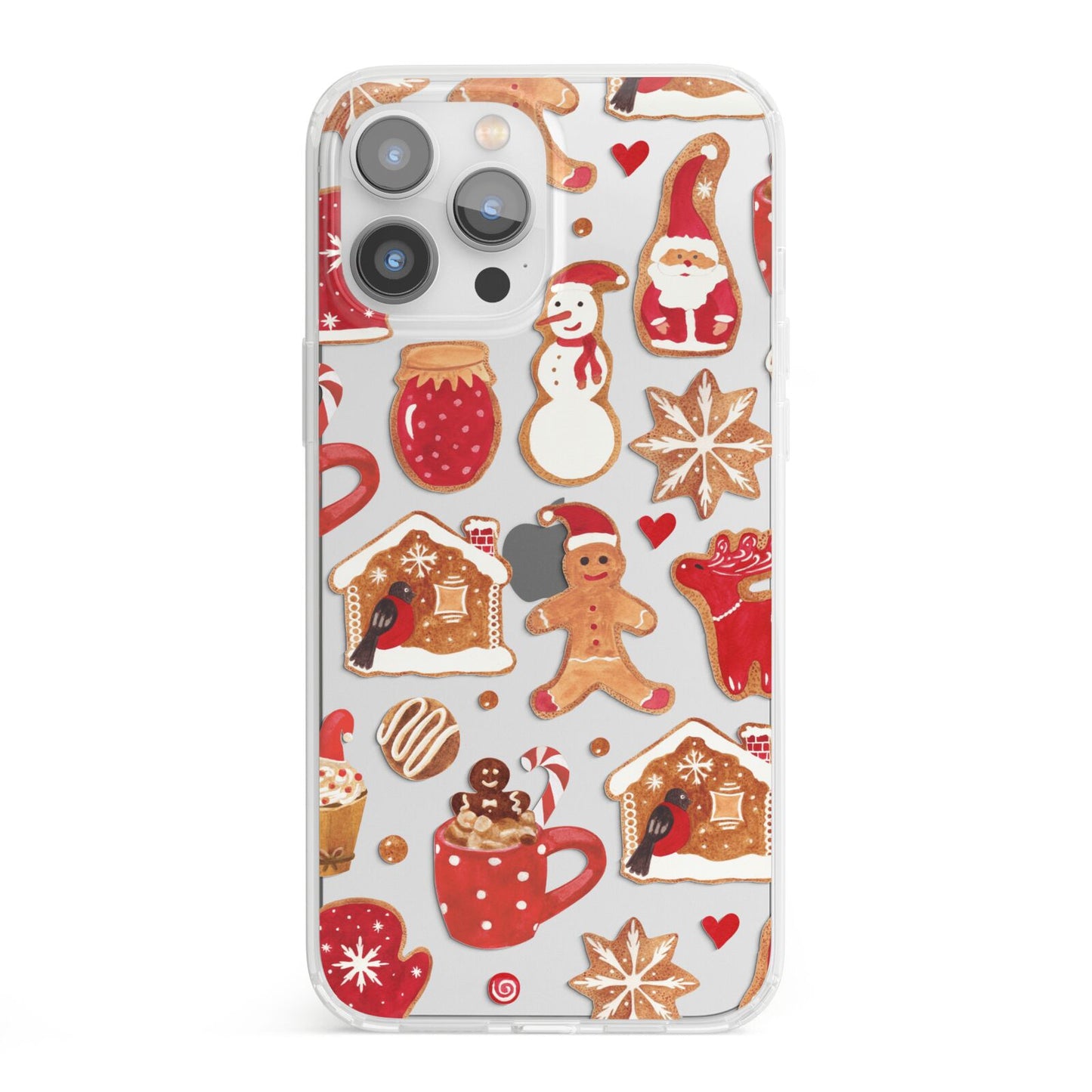 Christmas Baking iPhone 13 Pro Max Clear Bumper Case