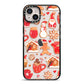 Christmas Baking iPhone 14 Plus Black Impact Case on Silver phone