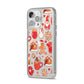 Christmas Baking iPhone 14 Pro Max Clear Tough Case Silver Angled Image