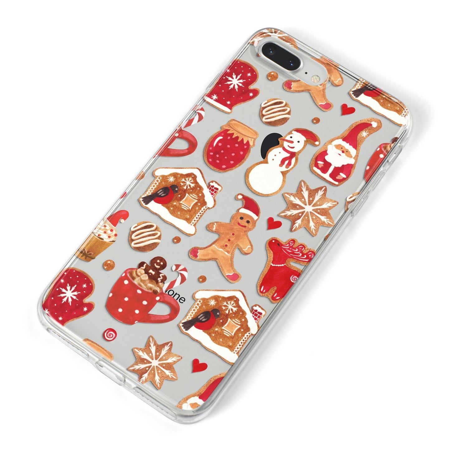 Christmas Baking iPhone 8 Plus Bumper Case on Silver iPhone Alternative Image