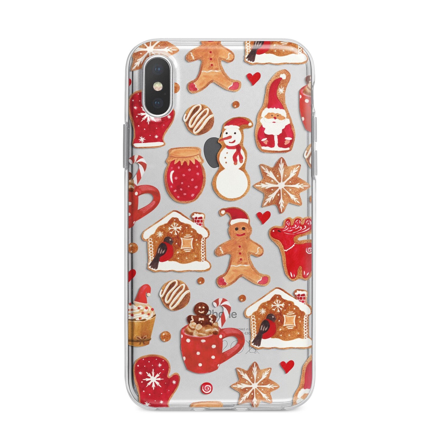 Christmas Baking iPhone X Bumper Case on Silver iPhone Alternative Image 1