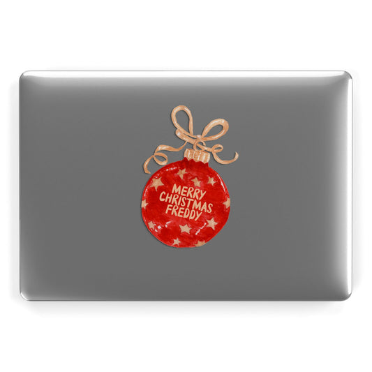 Christmas Bauble Personalised Apple MacBook Case