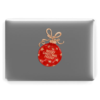 Christmas Bauble Personalised Apple MacBook Case