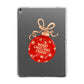 Christmas Bauble Personalised Apple iPad Grey Case