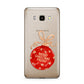 Christmas Bauble Personalised Samsung Galaxy J7 2016 Case on gold phone