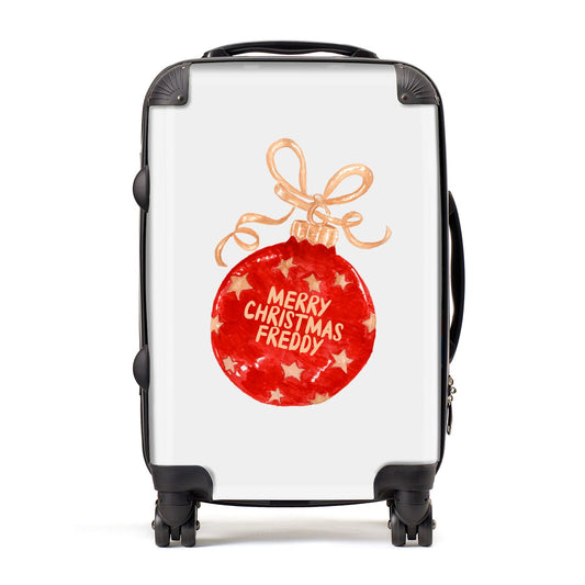 Christmas Bauble Personalised Suitcase