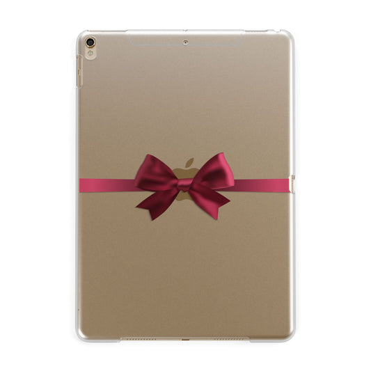 Christmas Bow Apple iPad Gold Case