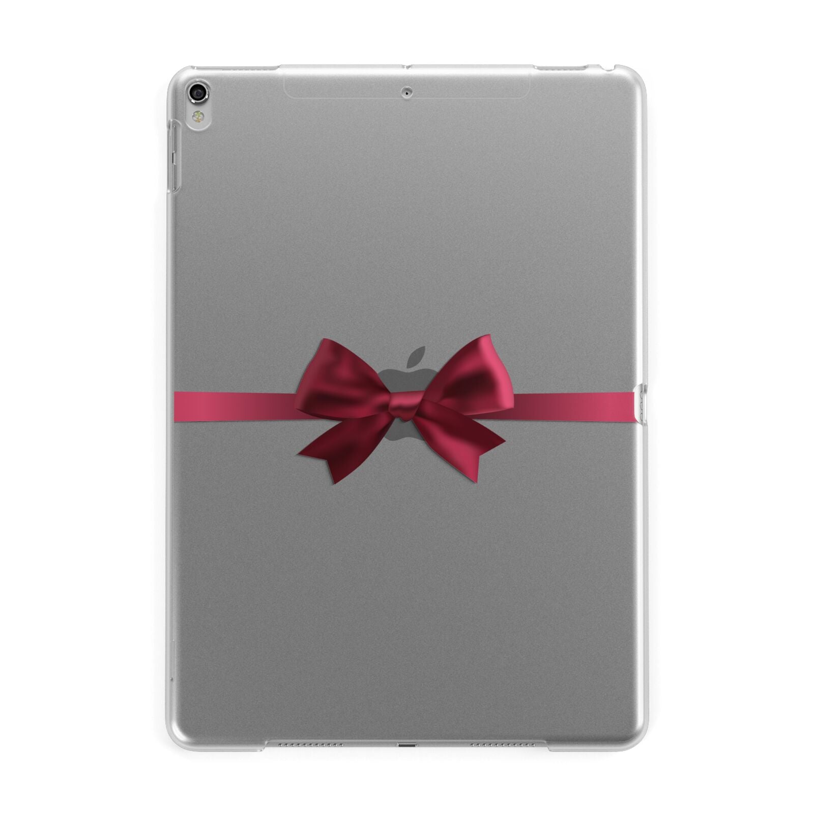 Christmas Bow Apple iPad Silver Case