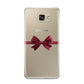 Christmas Bow Samsung Galaxy A9 2016 Case on gold phone