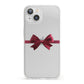 Christmas Bow iPhone 13 Clear Bumper Case