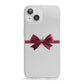 Christmas Bow iPhone 13 Clear Bumper Case