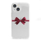 Christmas Bow iPhone 13 Mini Clear Bumper Case