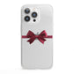 Christmas Bow iPhone 13 Pro Clear Bumper Case