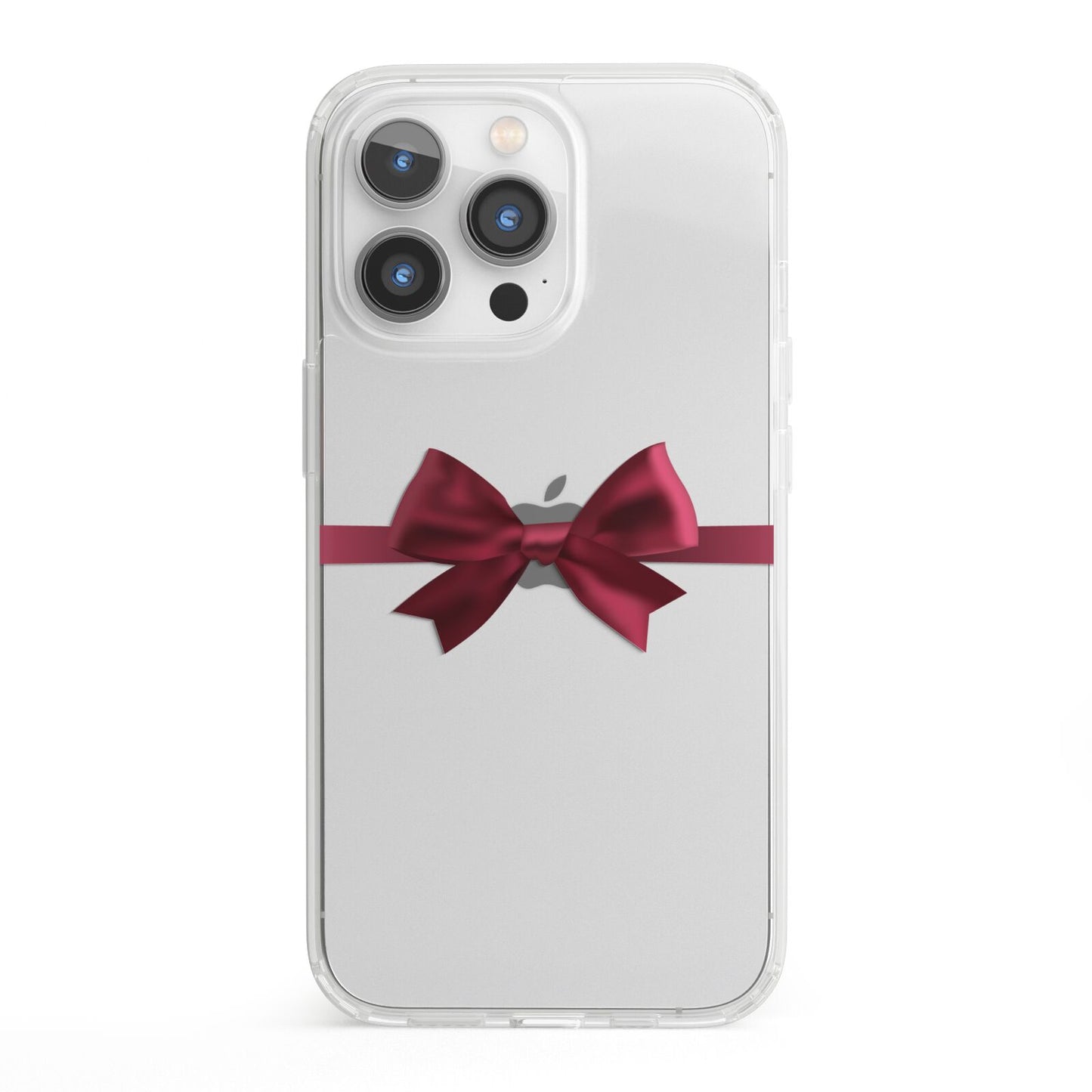 Christmas Bow iPhone 13 Pro Clear Bumper Case
