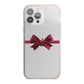 Christmas Bow iPhone 13 Pro Max TPU Impact Case with Pink Edges