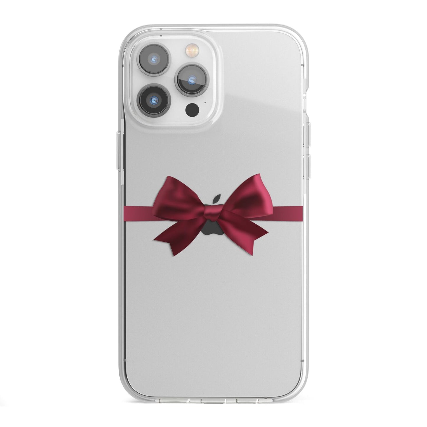 Christmas Bow iPhone 13 Pro Max TPU Impact Case with White Edges