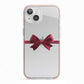 Christmas Bow iPhone 13 TPU Impact Case with Pink Edges