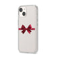 Christmas Bow iPhone 14 Clear Tough Case Starlight Angled Image