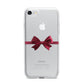 Christmas Bow iPhone 7 Bumper Case on Silver iPhone