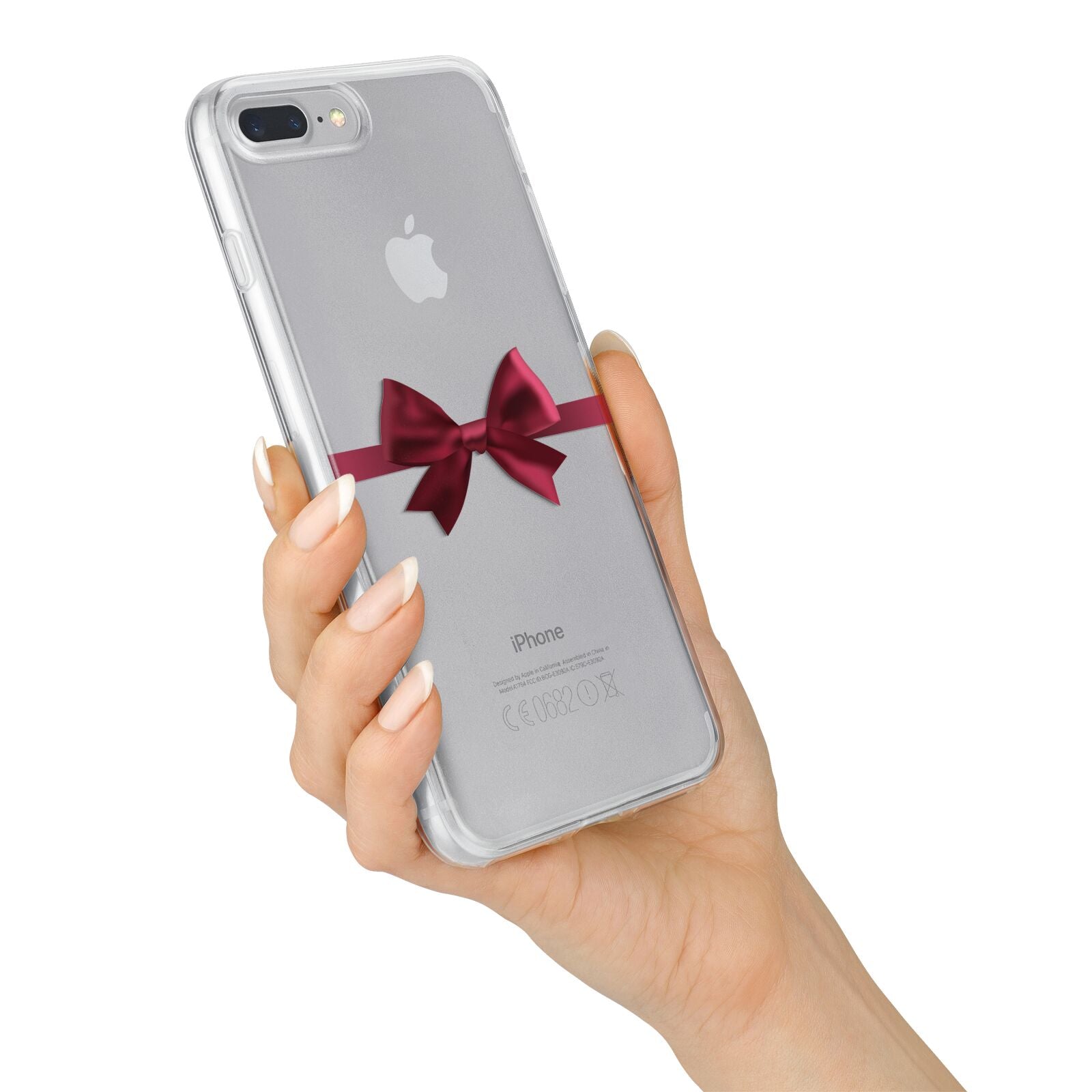 Christmas Bow iPhone 7 Plus Bumper Case on Silver iPhone Alternative Image