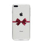 Christmas Bow iPhone 8 Plus Bumper Case on Silver iPhone