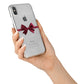 Christmas Bow iPhone X Bumper Case on Silver iPhone Alternative Image 2