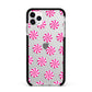 Christmas Candy Apple iPhone 11 Pro Max in Silver with Black Impact Case