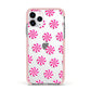 Christmas Candy Apple iPhone 11 Pro in Silver with Pink Impact Case