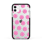 Christmas Candy Apple iPhone 11 in White with Black Impact Case
