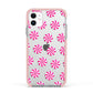 Christmas Candy Apple iPhone 11 in White with Pink Impact Case