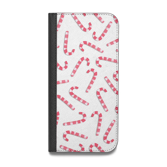 Christmas Candy Cane Vegan Leather Flip Samsung Case