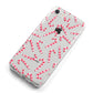 Christmas Candy Cane iPhone 8 Bumper Case on Silver iPhone Alternative Image